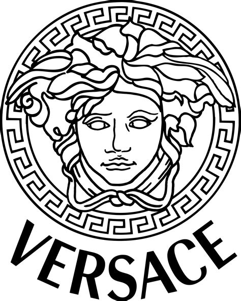 versace logo printable|versace logo download.